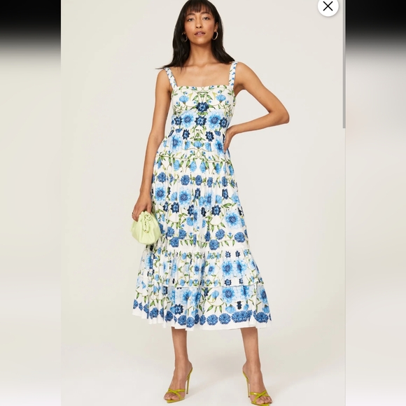 Borgo De Nor Dresses & Skirts - Borgo De Nor Daniela Floral Midi Dress Size 8